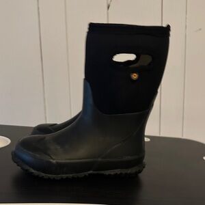 Black Rubber Boots with Handles